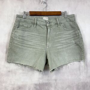 Universal‎ Thread Shorts Womens 12 Dusty Olive Vintage Midi Boho Summer Retro